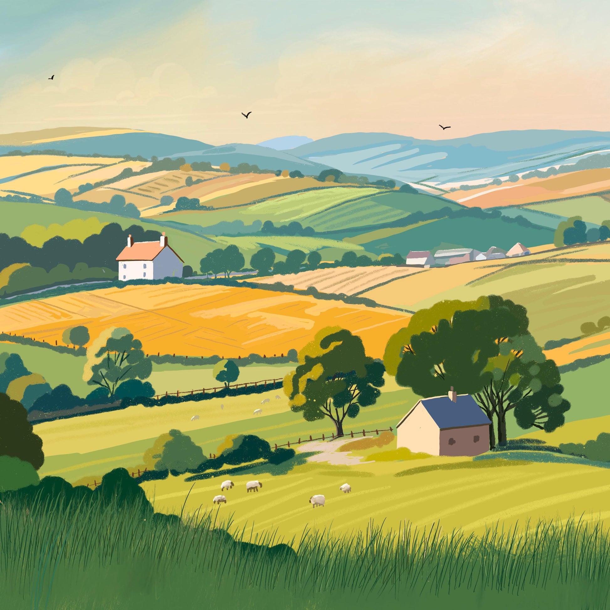 The End of Summer Wall art print