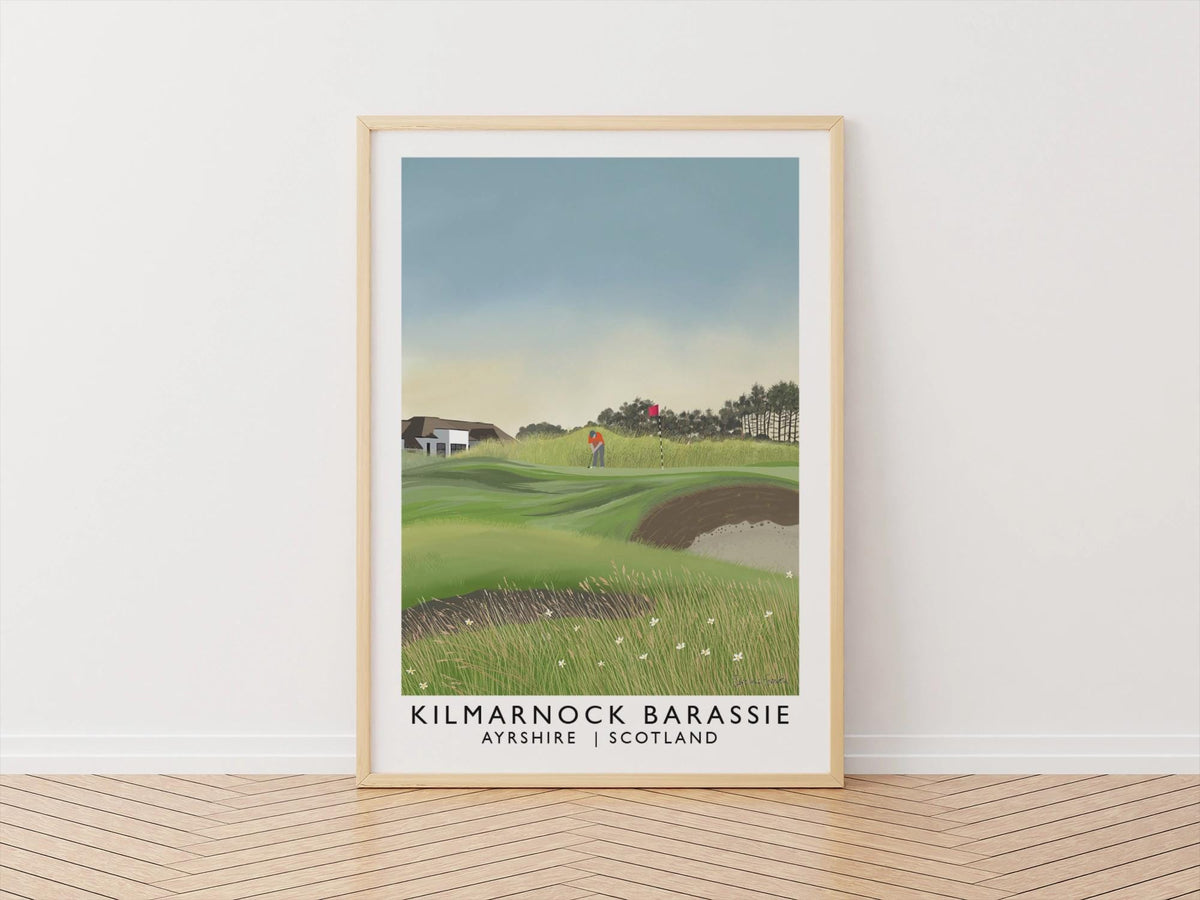 Kilmarnock Barassie, Troon, Railway Poster, Golf Art