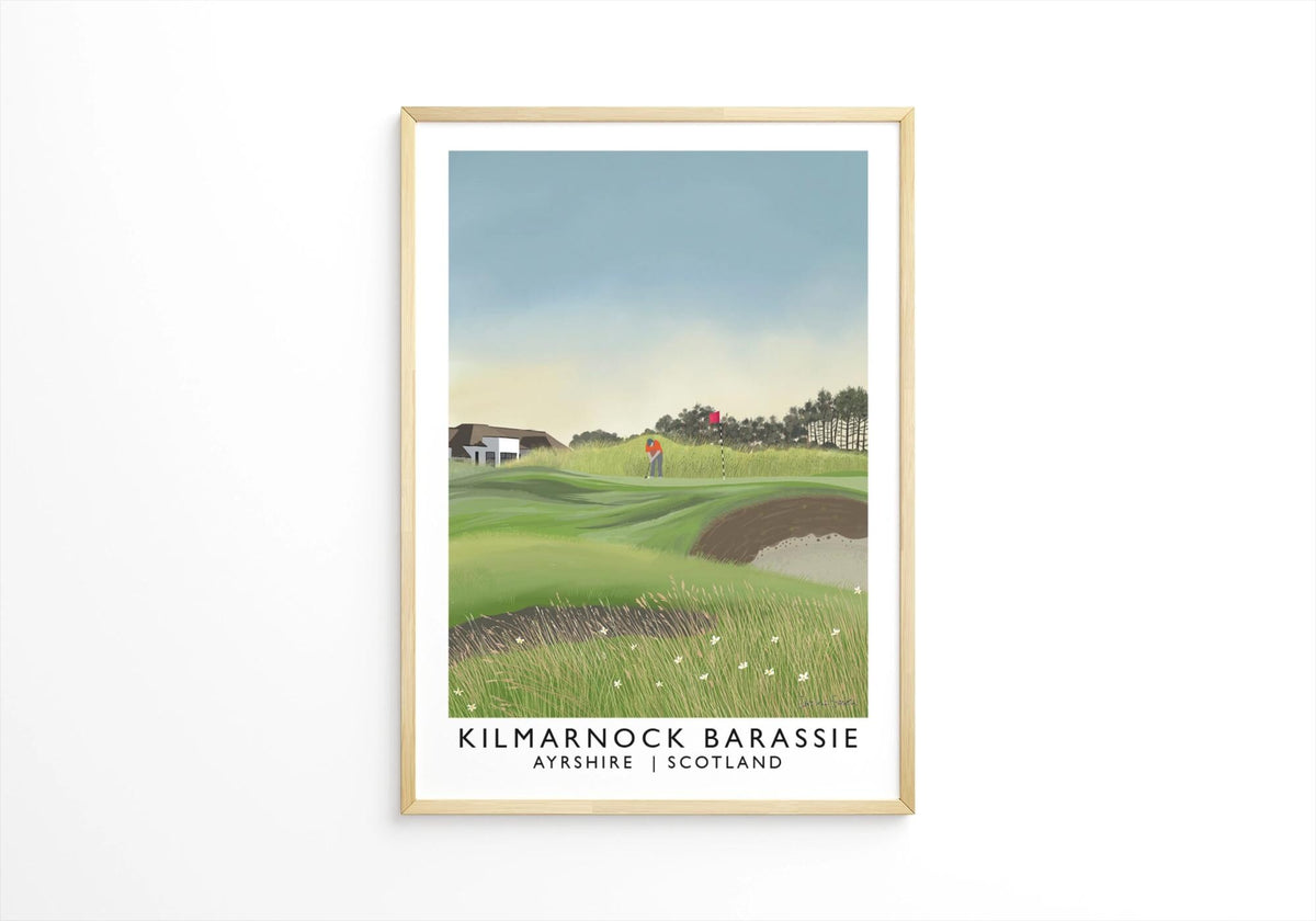 Kilmarnock Barassie, Troon, Railway Poster, Golf Art