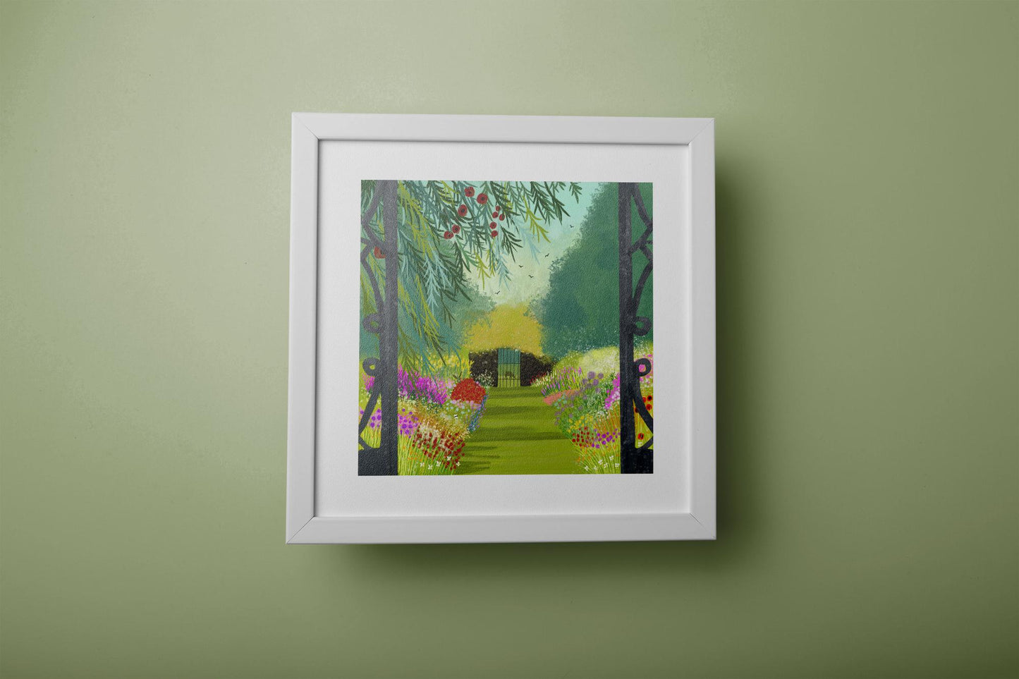 Secret Garden Art Print: Archival Giclée Print, Castle Kennedy Inspired