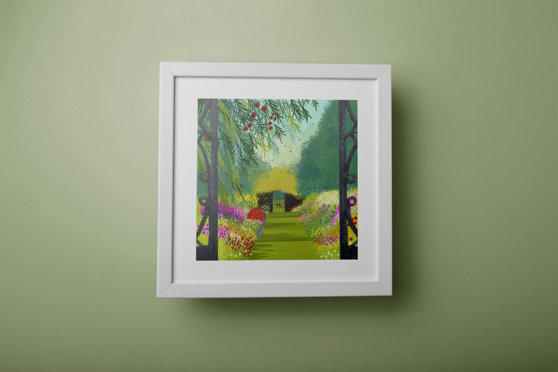 Secret Garden Art Print: Archival Giclée Print, Castle Kennedy Inspired