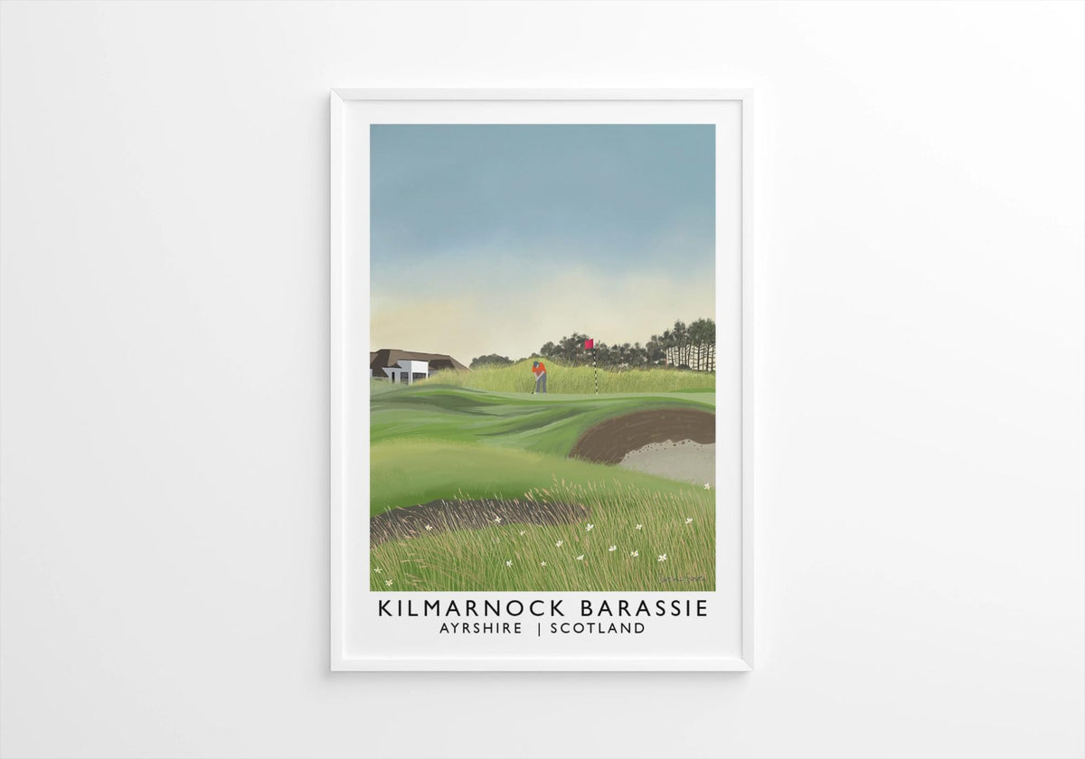 Kilmarnock Barassie, Troon, Railway Poster, Golf Art