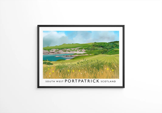 Portpatrick Golf Club, Railway Poster, Golf Art