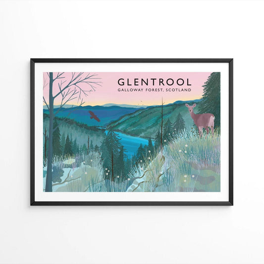 Glentrool Galloway Forest Art Print, Scotland Landscape