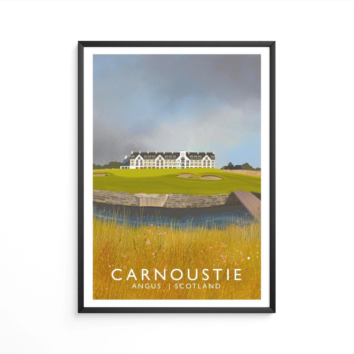 Carnoustie Golf Club, Railway Poster, Golf Art