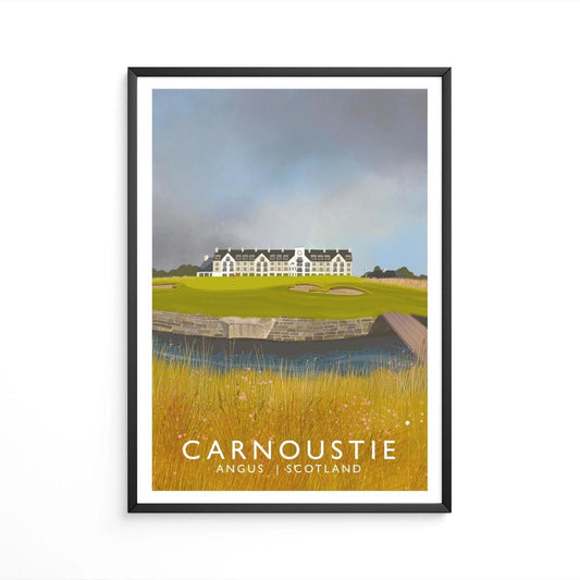 Carnoustie Golf Club, Railway Poster, Golf Art