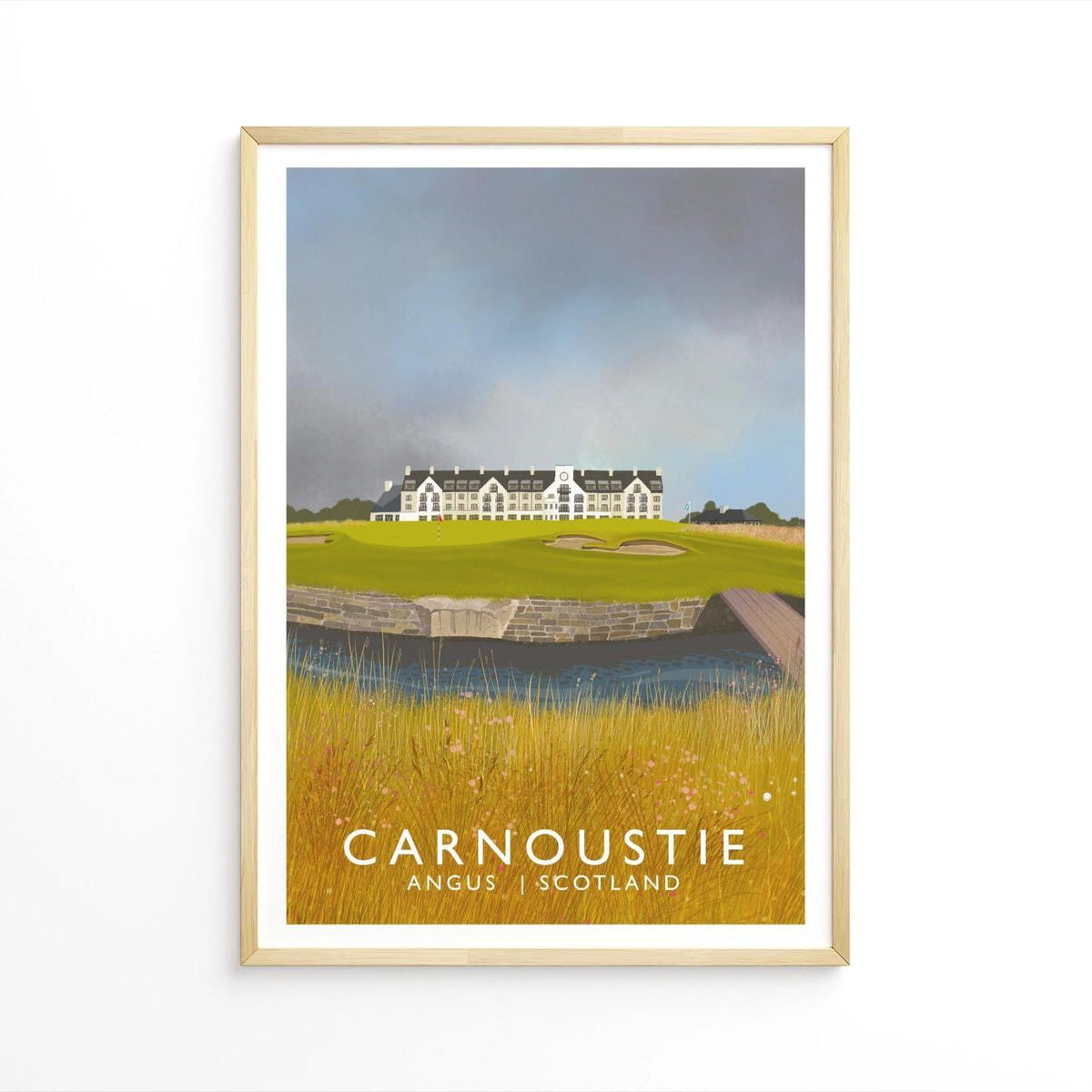 Carnoustie Golf Club, Railway Poster, Golf Art