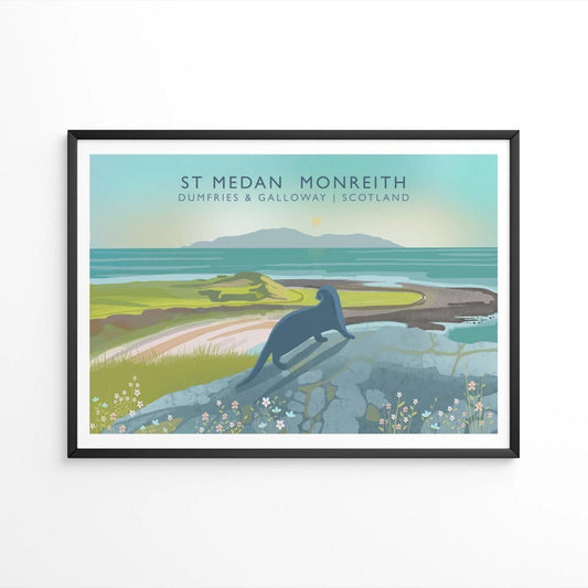 St Medan Monreith Art Print | Maxwell's Otter Scottish Landscape