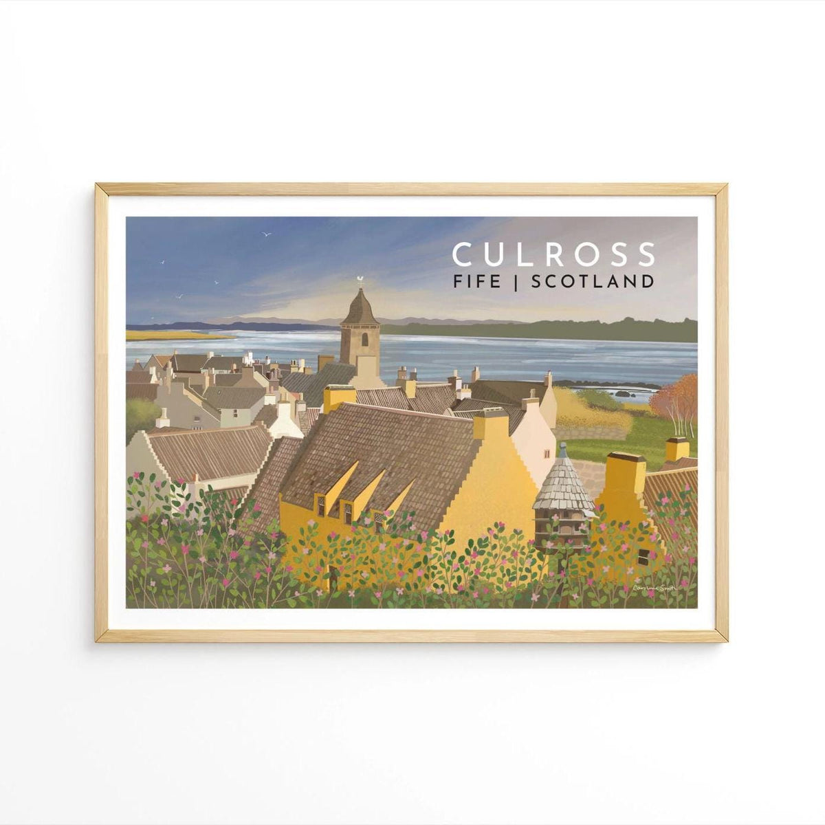 Culross, Fife, Travel Poster, Framed or Unframed, A5, A4,A3,A2,A1