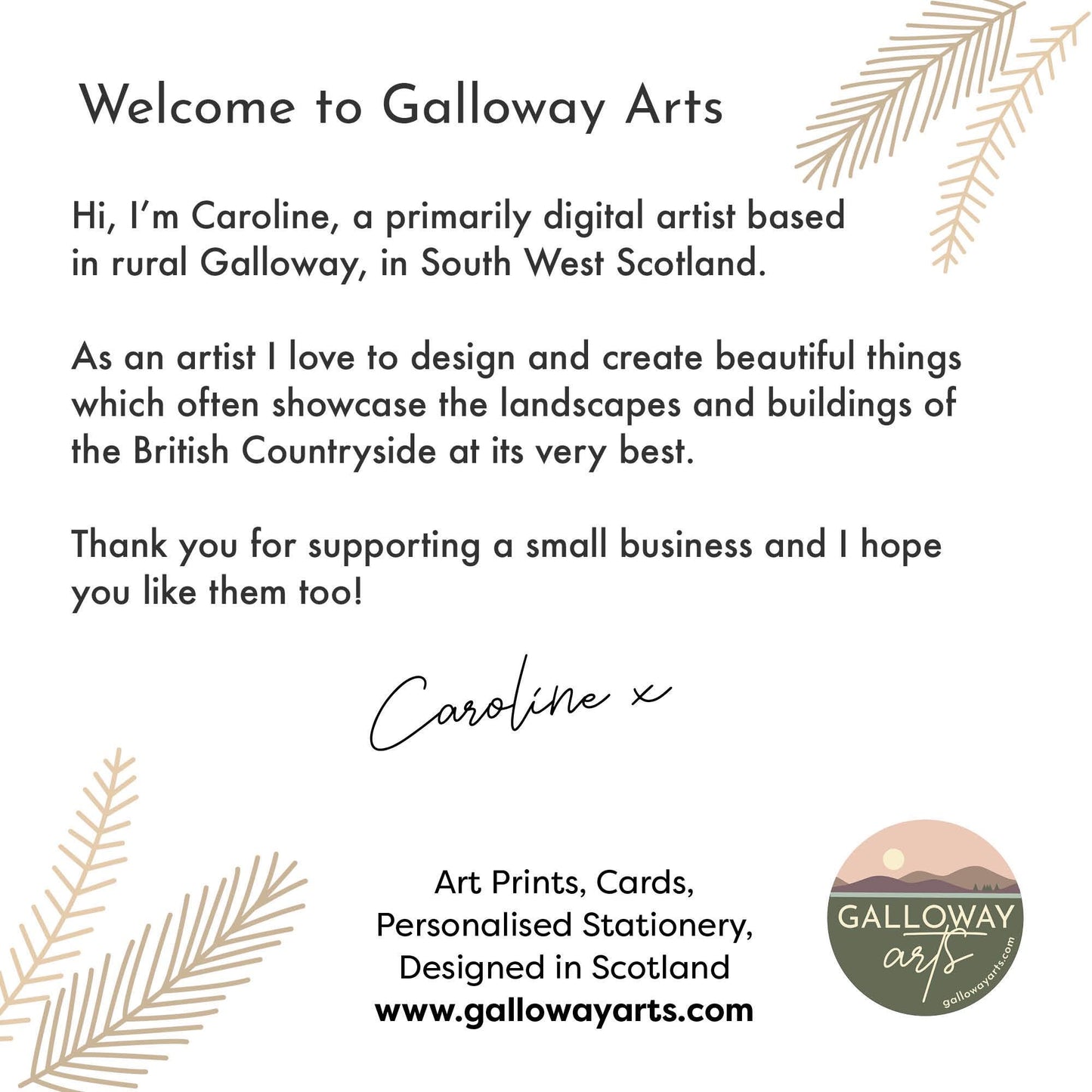 Mull of Galloway, Dumfries & Galloway - Scottish Travel Poster - A5, A4, A3, A2, A1 - Print only or Framed