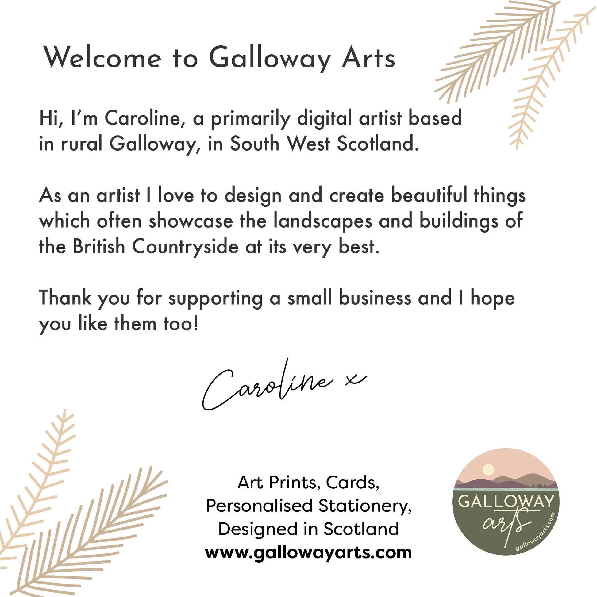 Mull of Galloway, Dumfries & Galloway - Scottish Travel Poster - A5, A4, A3, A2, A1 - Print only or Framed