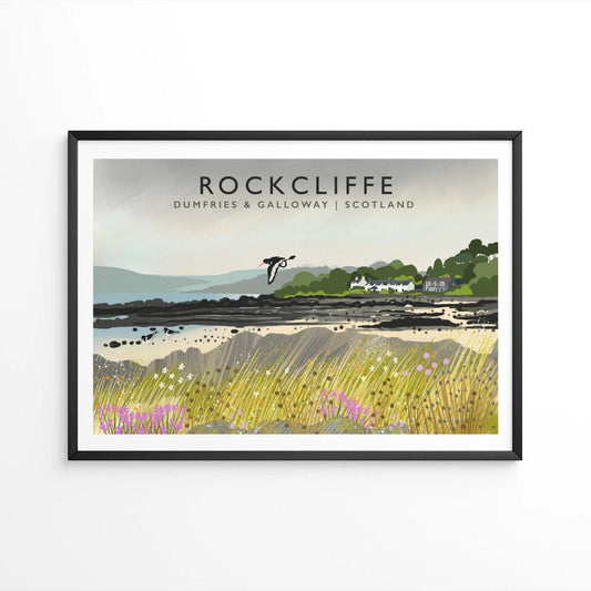 Rockcliffe, Solway Firth, Scottish Travel Poster, Scottish Landscape, Wall Art, Quality Giclee Art Print signed by the Artist
