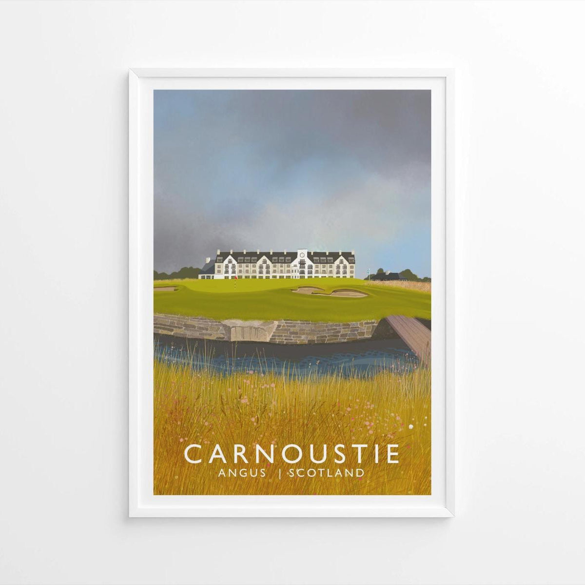 Carnoustie Golf Club, Railway Poster, Golf Art
