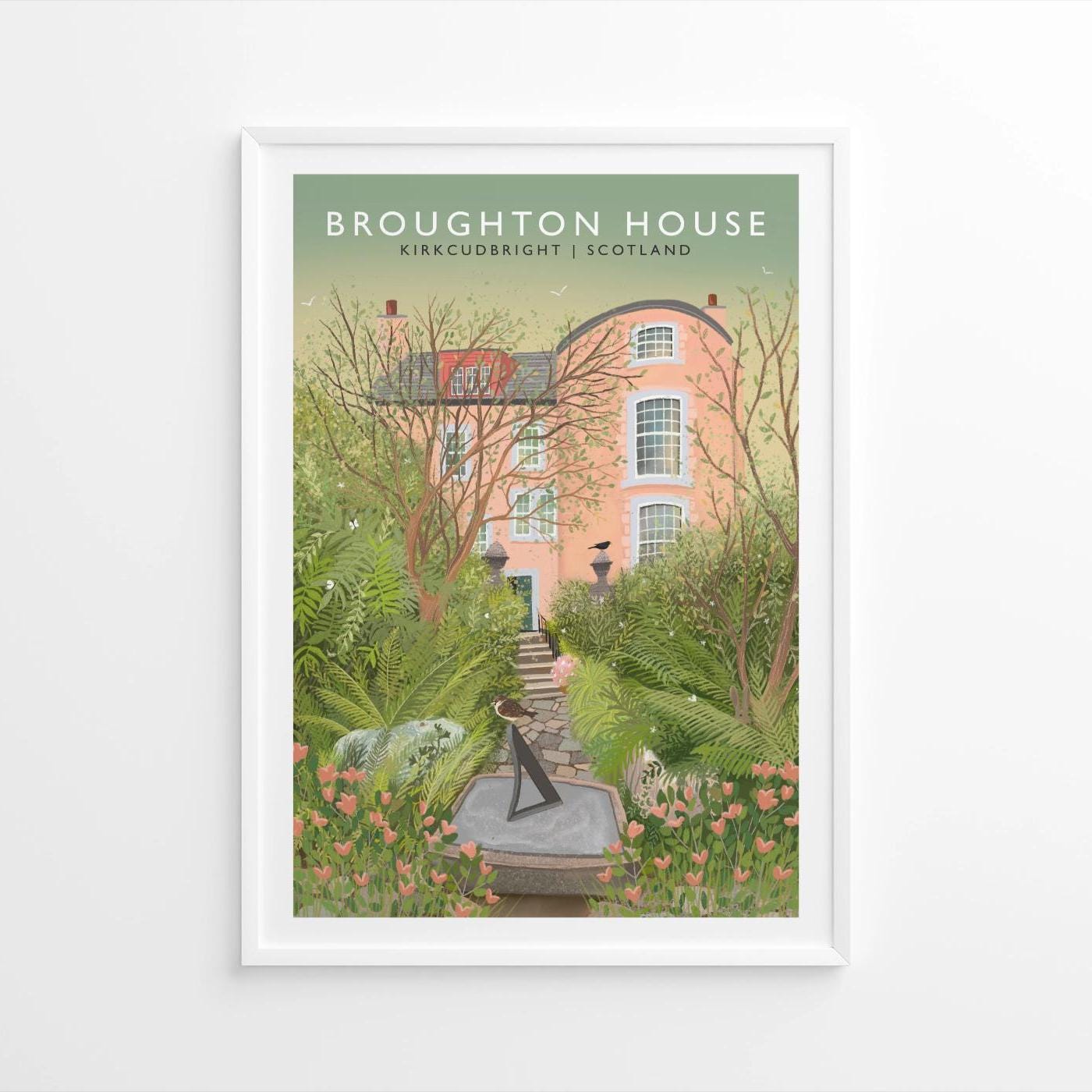 Broughton House, Kirkcudbright Art Print: Dumfries & Galloway Travel Poster