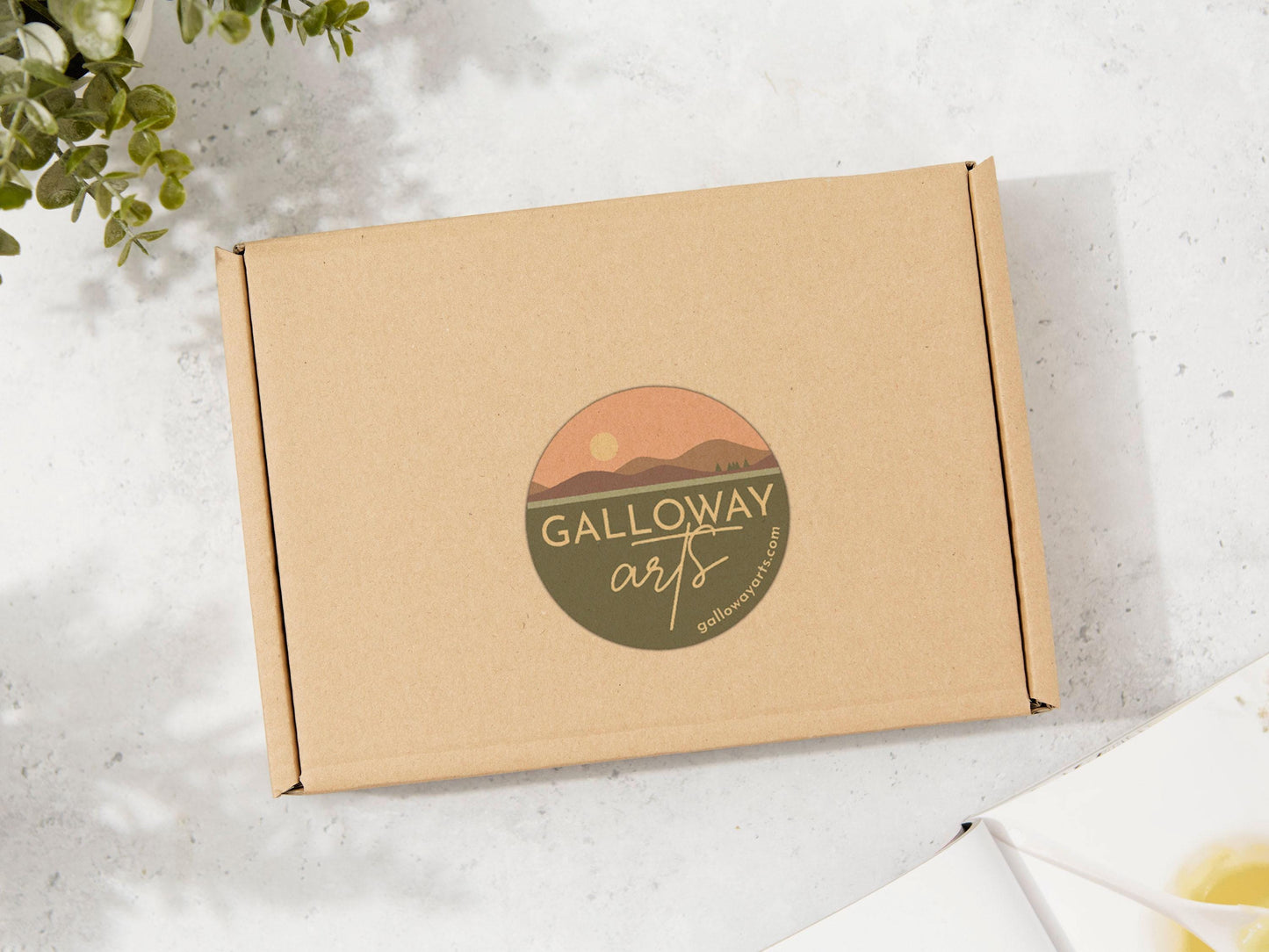 Christmas Shopfront Notecards with dog walkers: Pack of 8