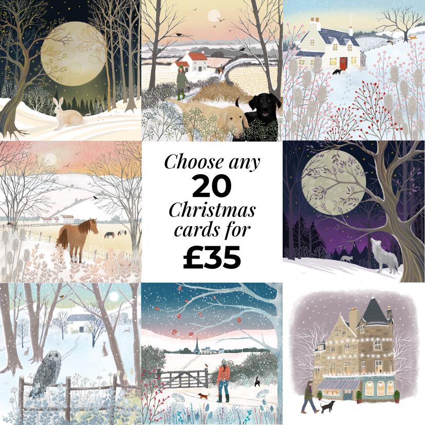Christmas Cards - Any Mix of Designs - Bulk Pack Cards - 10, 20 or 30 cards