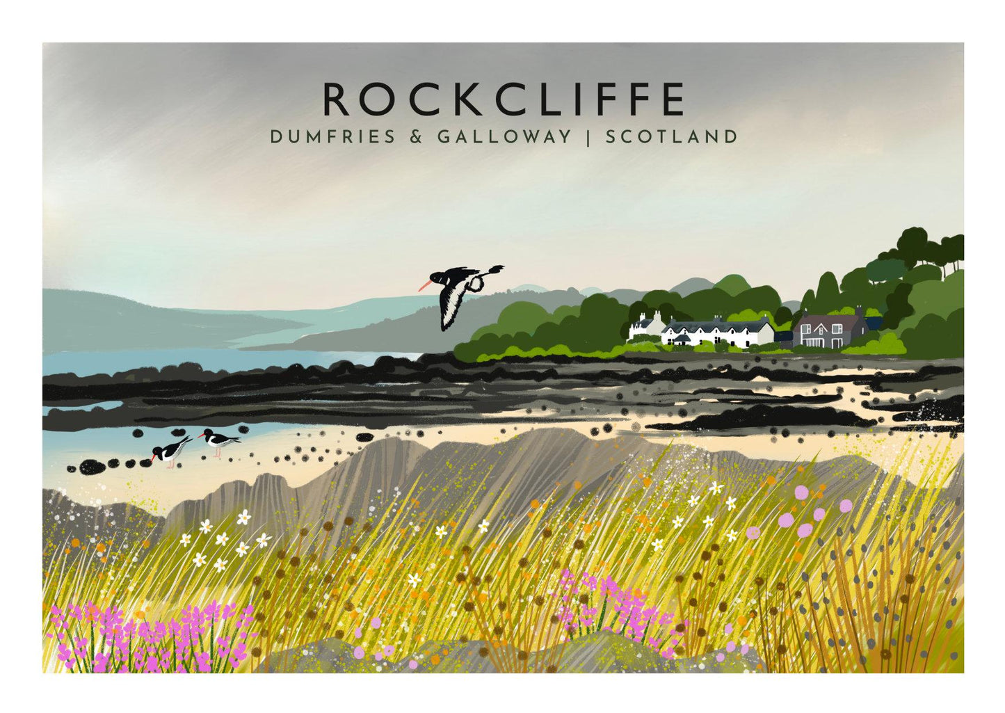 Solway Firth Art Cards: Scotland Landscape, Pack of 4