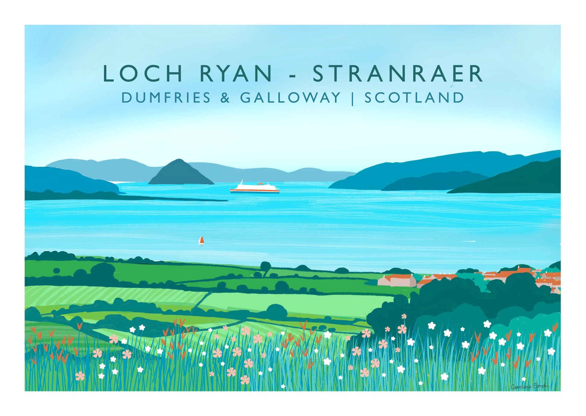 Rhins of Galloway Art Cards: Scotland Landscape, Pack of 4