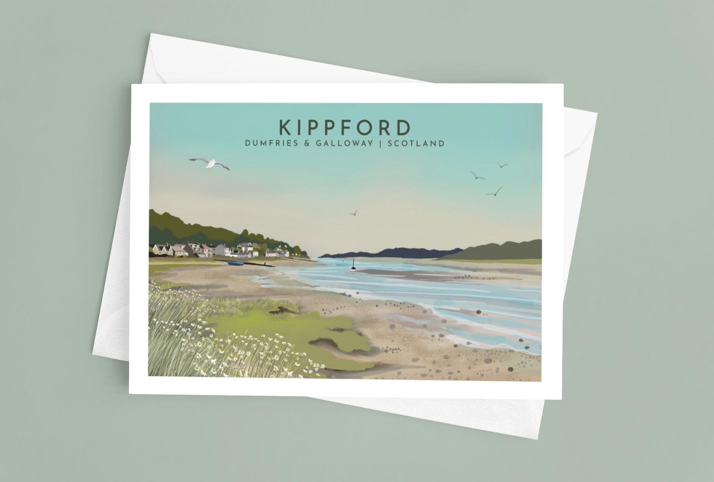 Solway Firth Art Cards: Scotland Landscape, Pack of 4