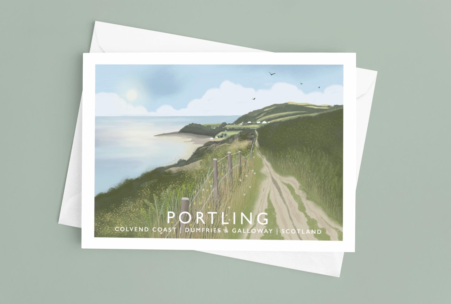 Solway Firth Art Cards: Scotland Landscape, Pack of 4