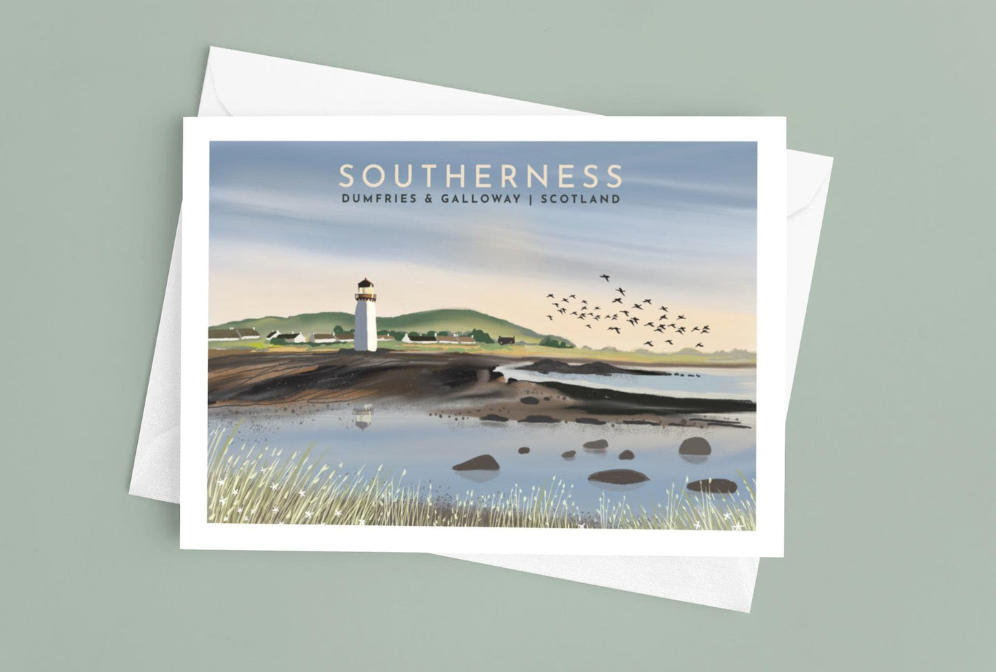 Solway Firth Art Cards: Scotland Landscape, Pack of 4