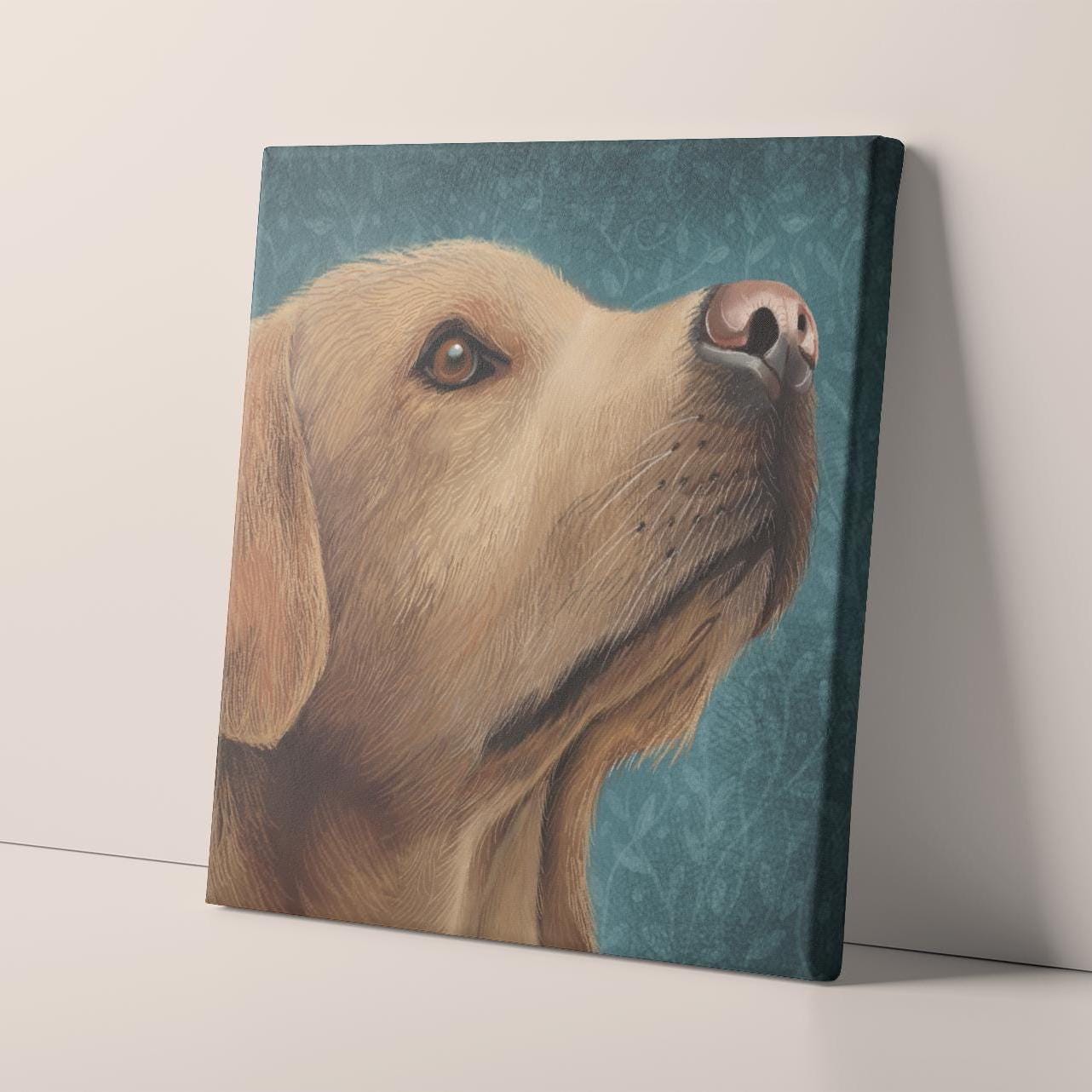 Golden Labrador Wall Art: Print only, Framed or Canvas. Original Art