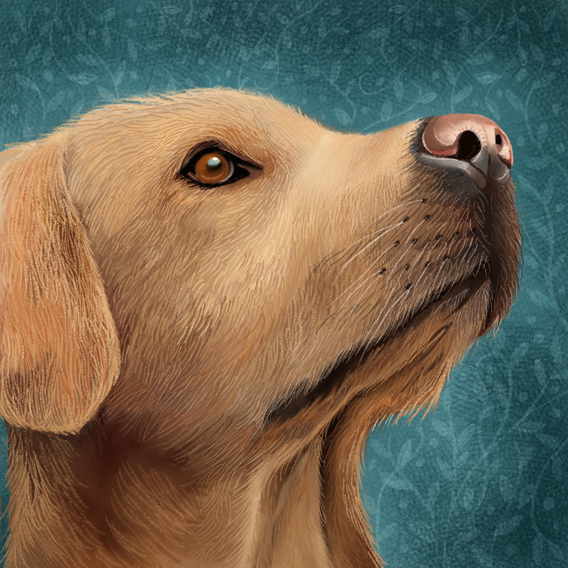 Golden Labrador Wall Art: Original Art