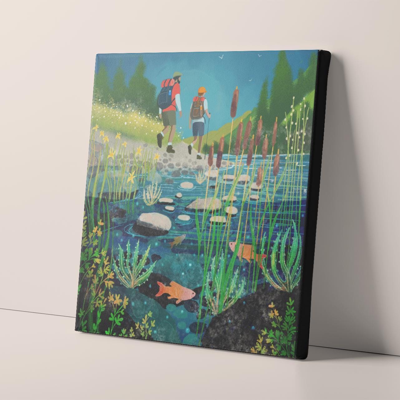 Hiking art - Print only, Framed print or Canvas. Multiple sizes. Scotland.