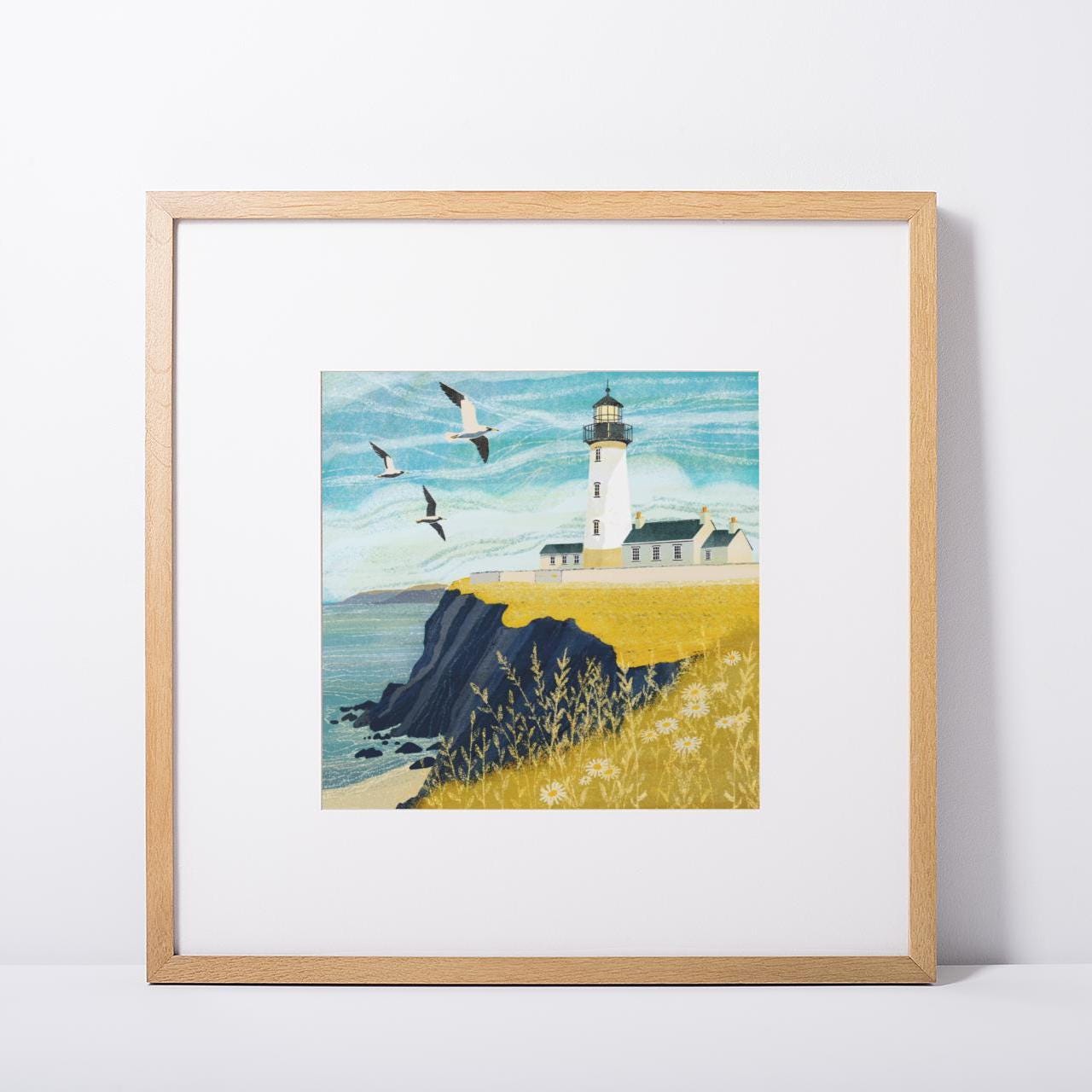 Lighthouse Coastal art - Print only, Framed print or Canvas. Multiple sizes. Scotland.