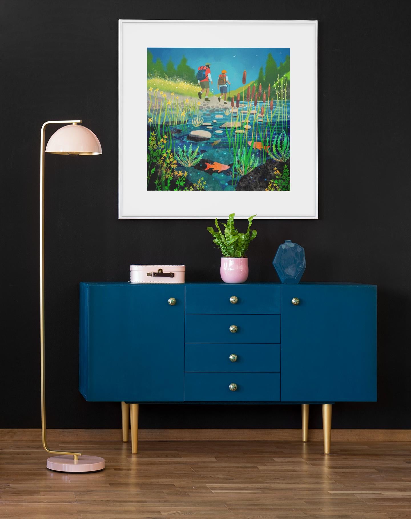 Hiking art - Print only, Framed print or Canvas. Multiple sizes. Scotland.