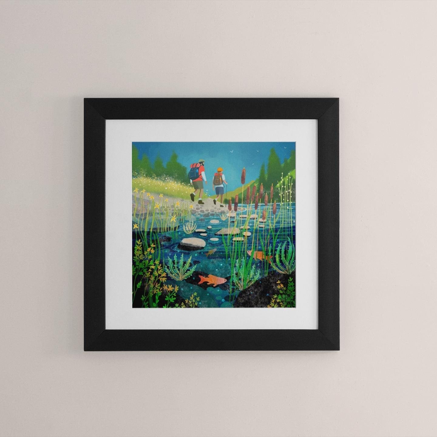 Hiking art - Print only, Framed print or Canvas. Multiple sizes. Scotland.