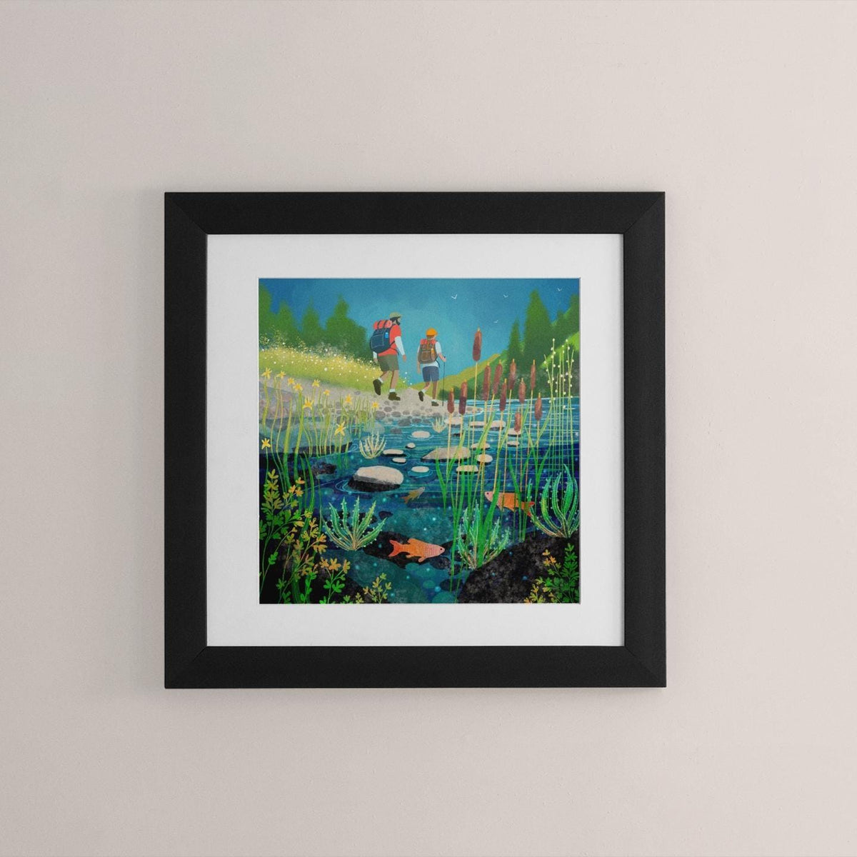 Hiking art - Print only, Framed print or Canvas. Multiple sizes. Scotland.