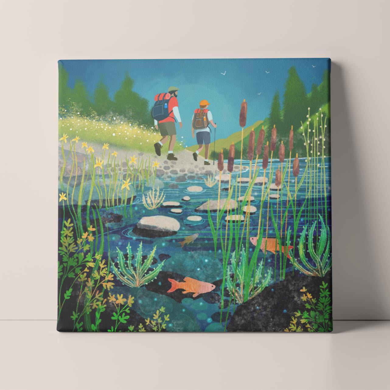 Hiking art - Print only, Framed print or Canvas. Multiple sizes. Scotland.