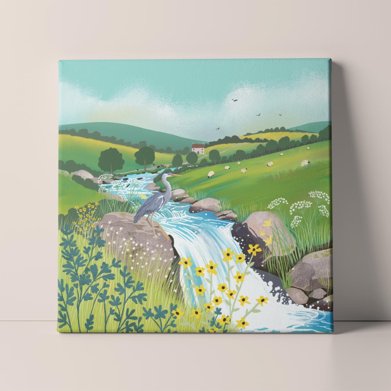 Happy Valley Country Landscape art - Print only, Framed print or Canvas. Multiple sizes.