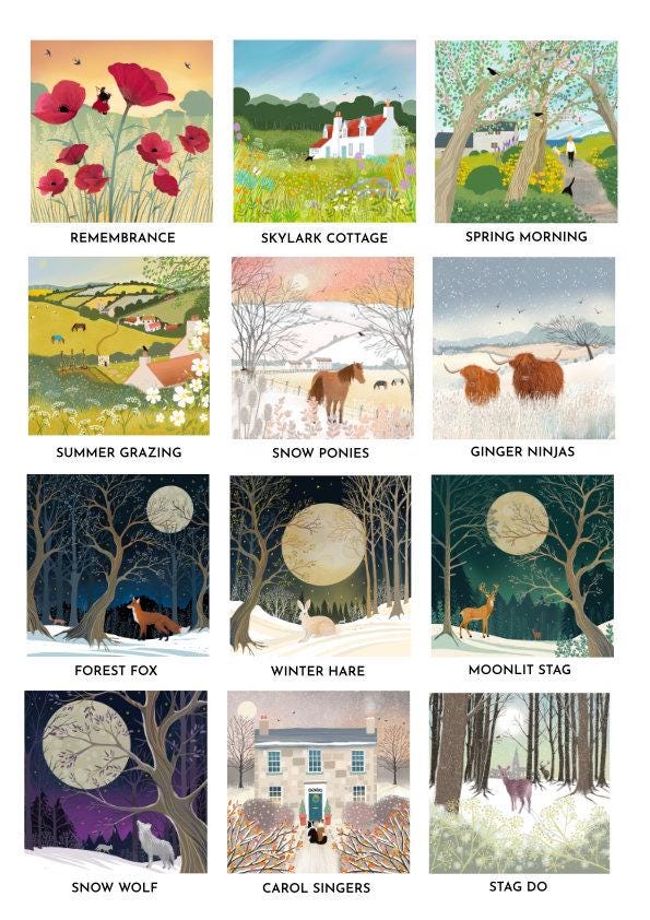 Canvas Wall Art - choose any Galloway Arts square image as a canvas. Various sizes.
