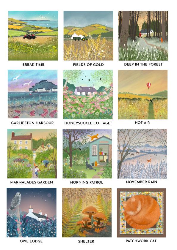 Canvas Wall Art - choose any Galloway Arts square image as a canvas. Various sizes.