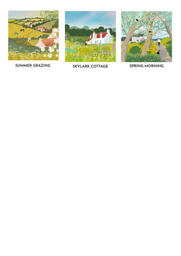 Framed Wall Art - choose any Galloway Arts square image in a frame. Various sizes.